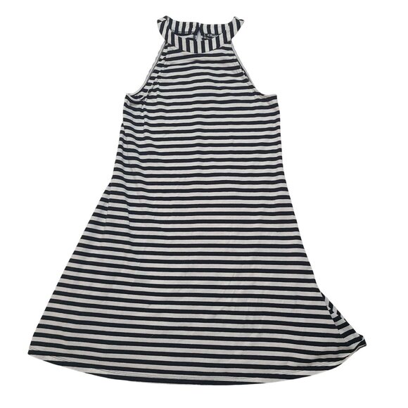 Express Dresses & Skirts - Express Black White Striped Halter Dress Size XS